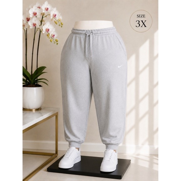 Nike Pants - Nike Womens Club Fleece Jogger Pants Heather Grey Plus Size 3X NEW